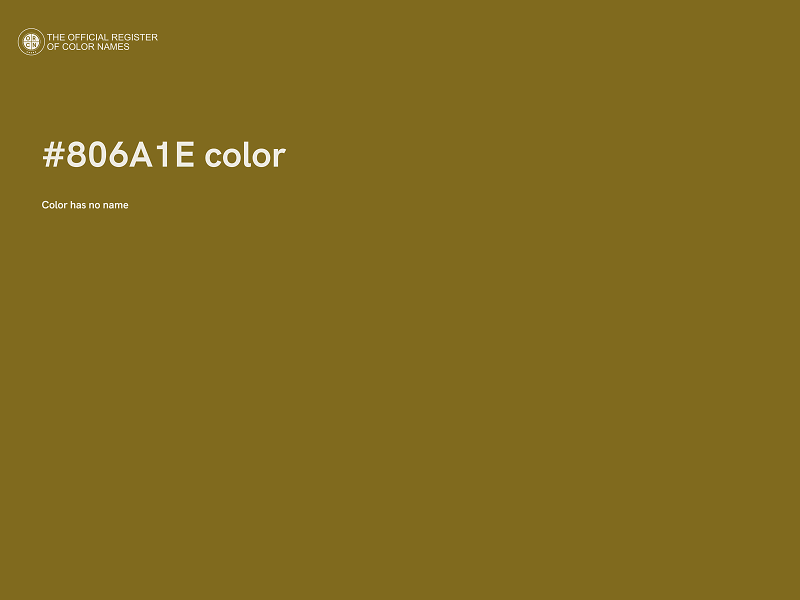 #806A1E color image