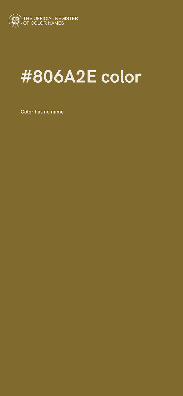 #806A2E color image