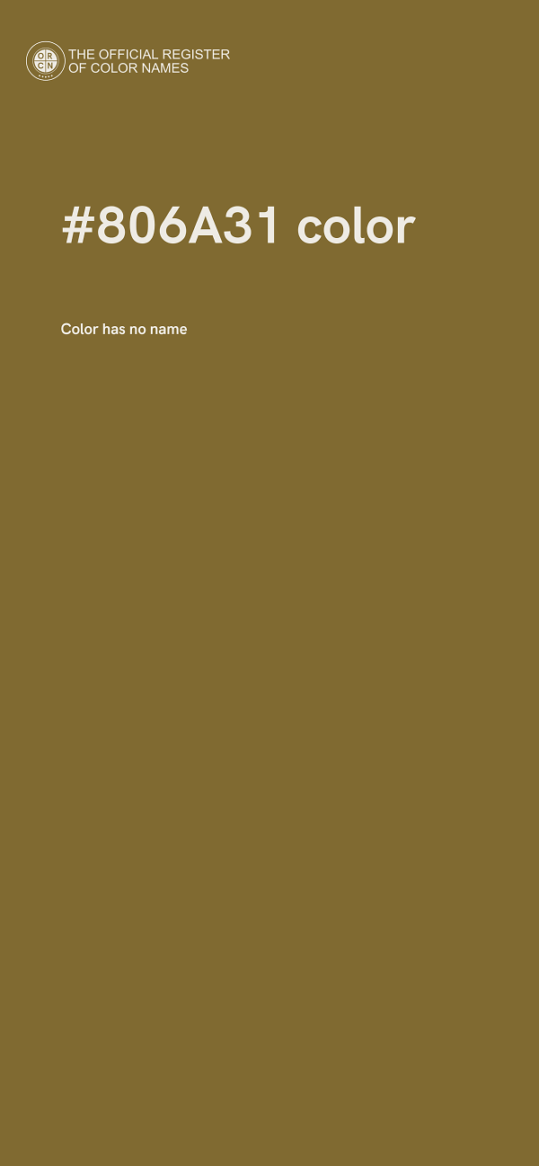 #806A31 color image