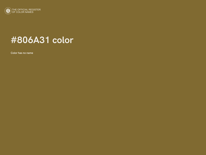 #806A31 color image