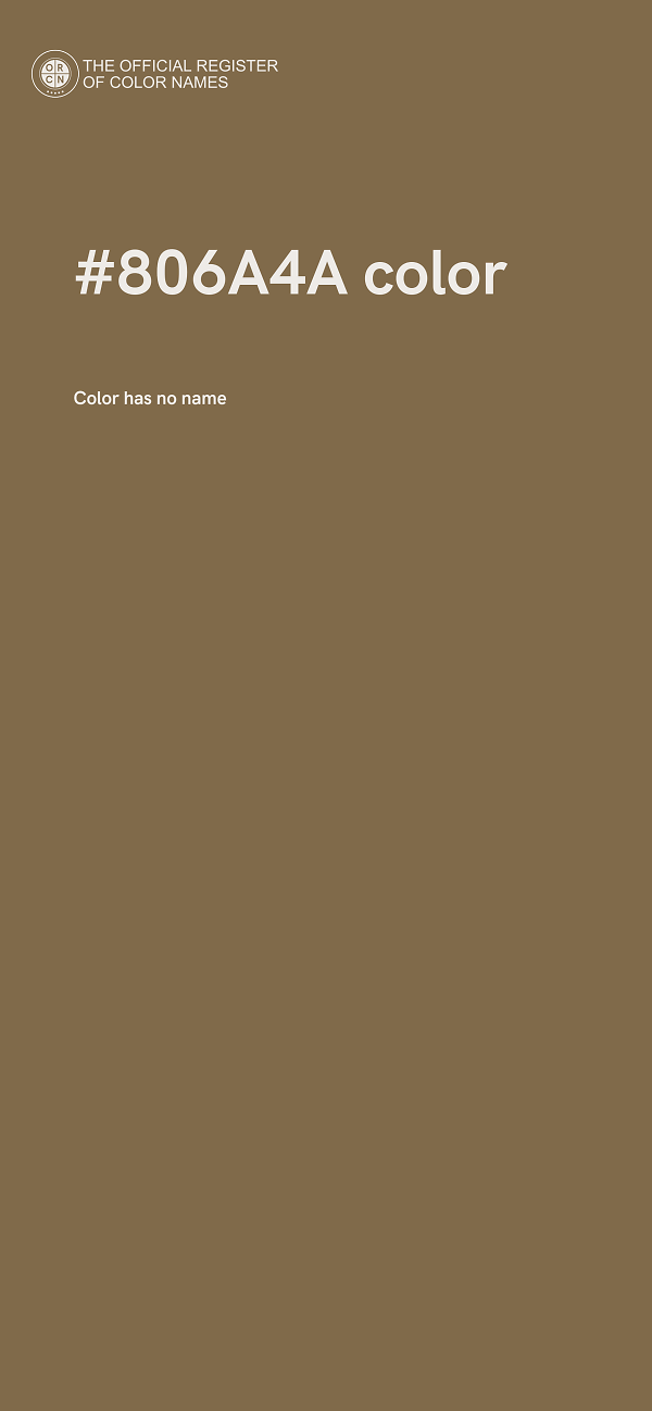 #806A4A color image