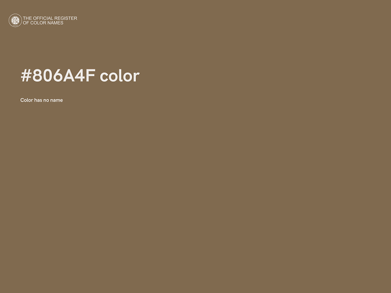 #806A4F color image