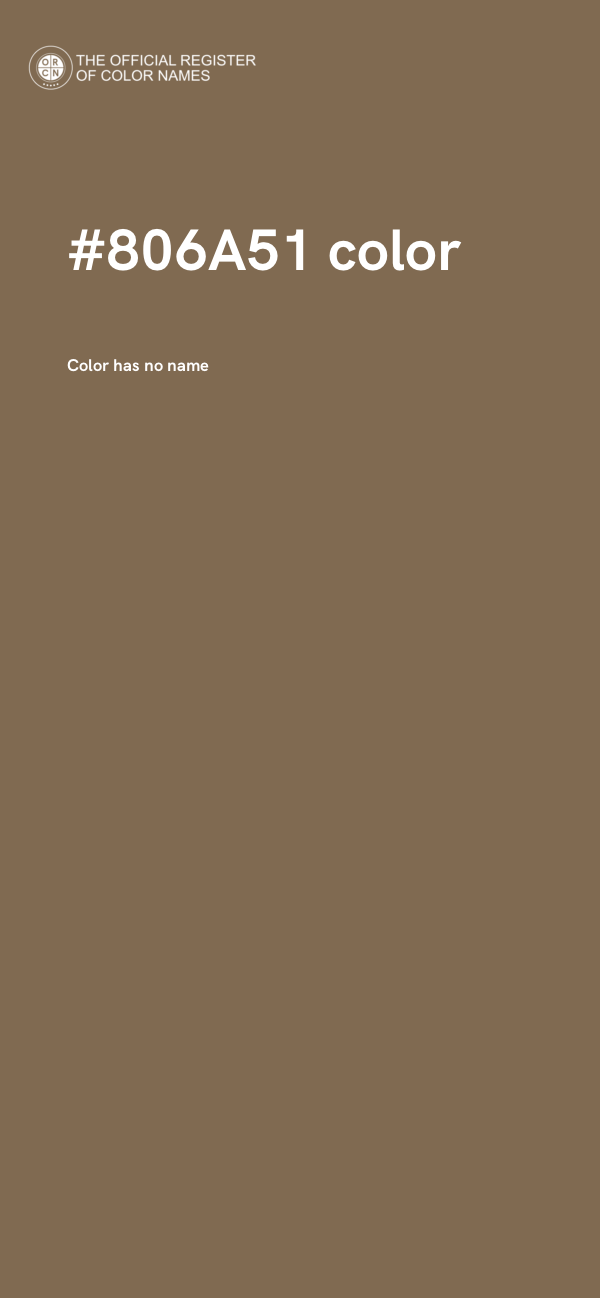 #806A51 color image