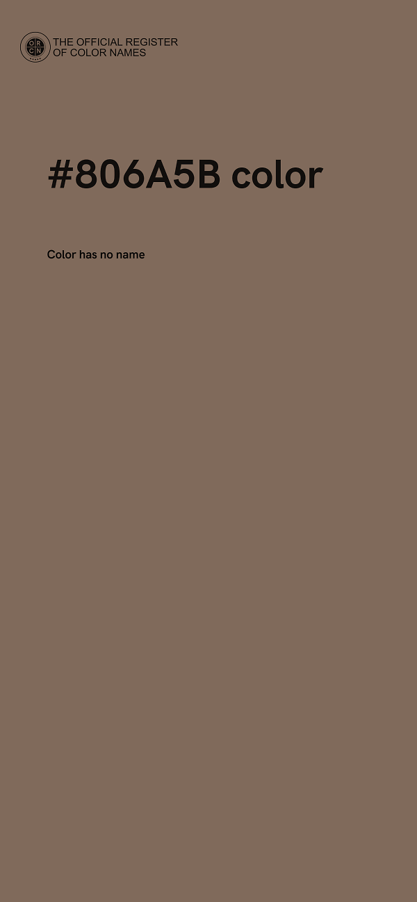#806A5B color image
