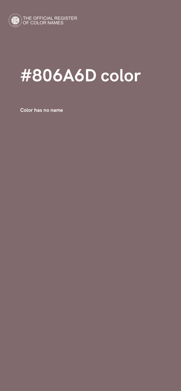 #806A6D color image