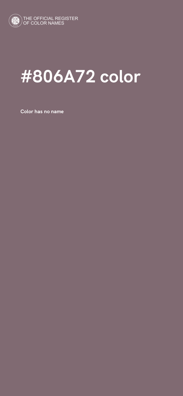 #806A72 color image