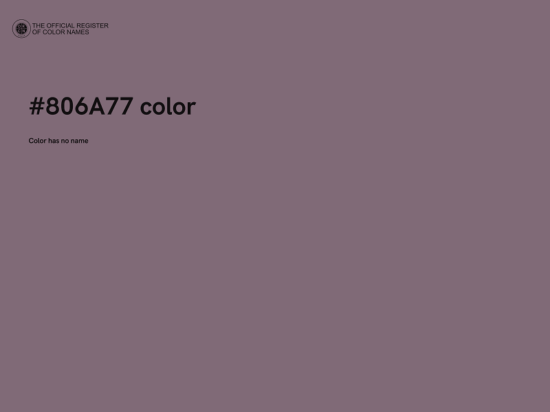 #806A77 color image