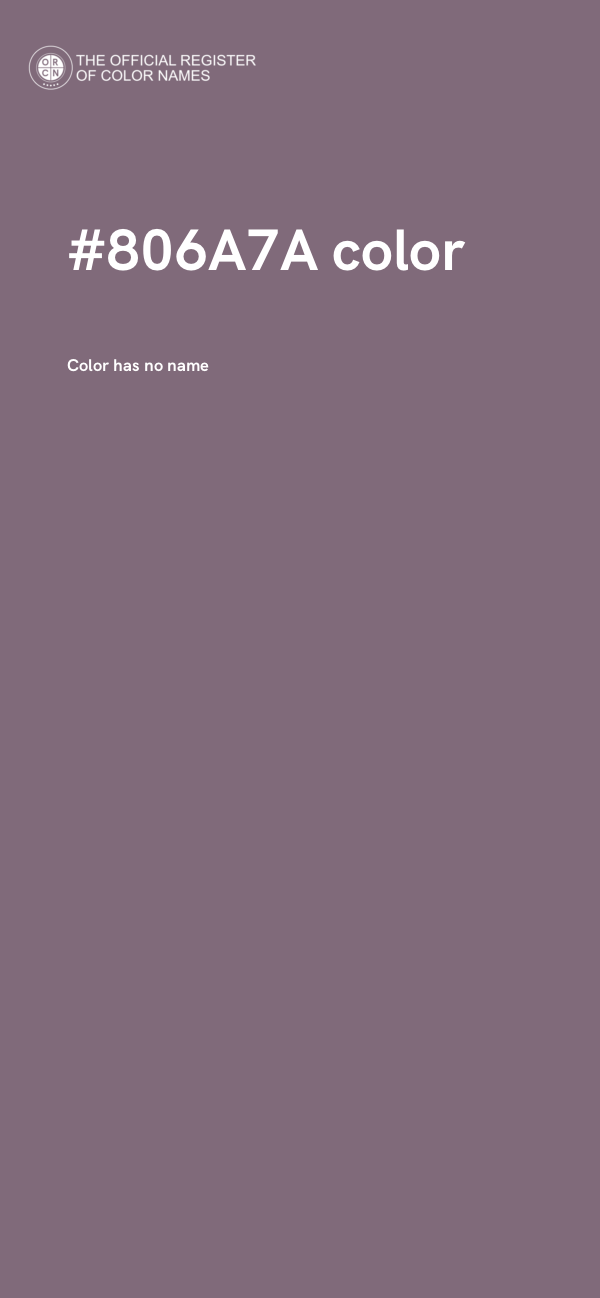 #806A7A color image
