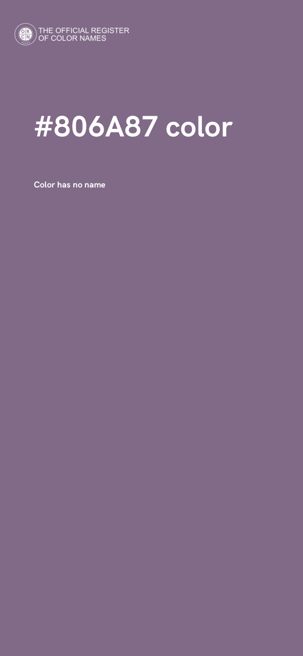 #806A87 color image
