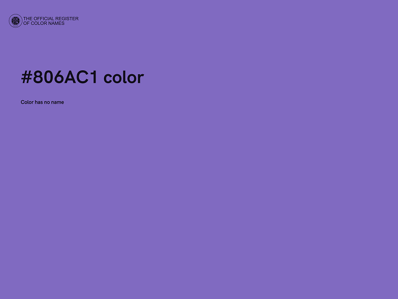 #806AC1 color image