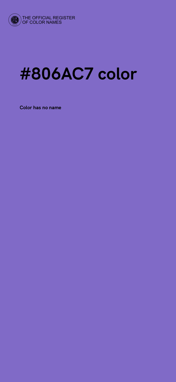 #806AC7 color image