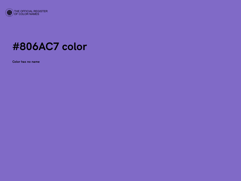 #806AC7 color image