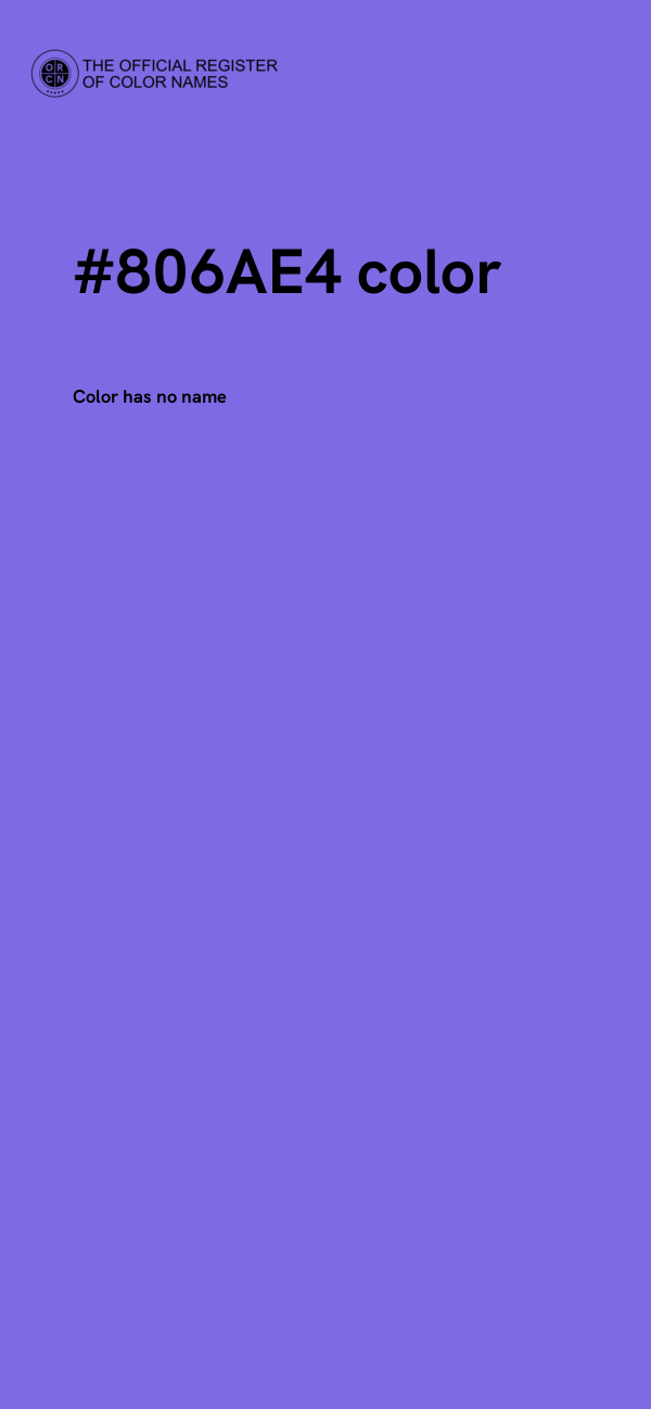 #806AE4 color image