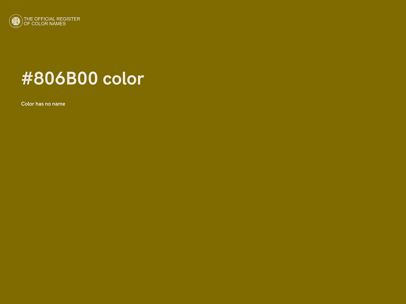 #806B00 color image