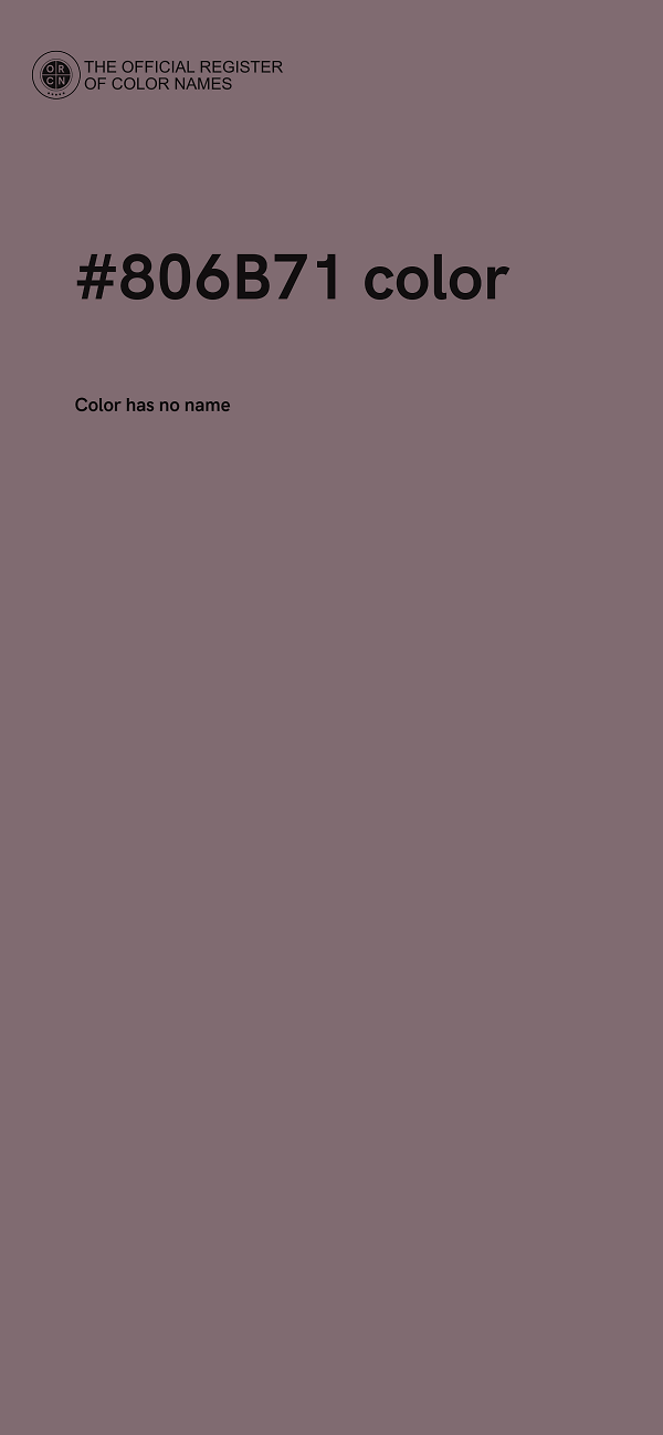 #806B71 color image