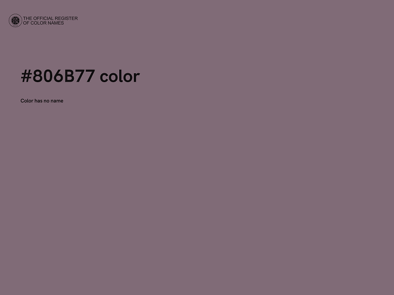 #806B77 color image