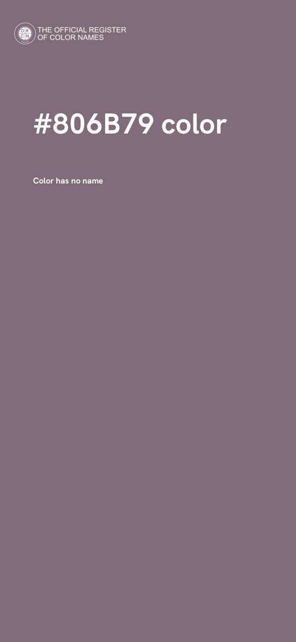 #806B79 color image