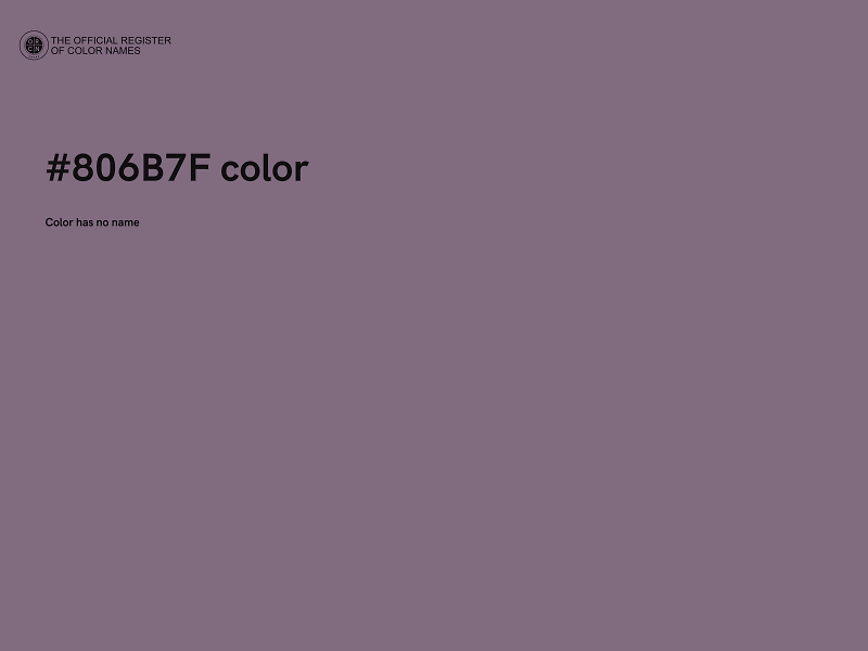 #806B7F color image