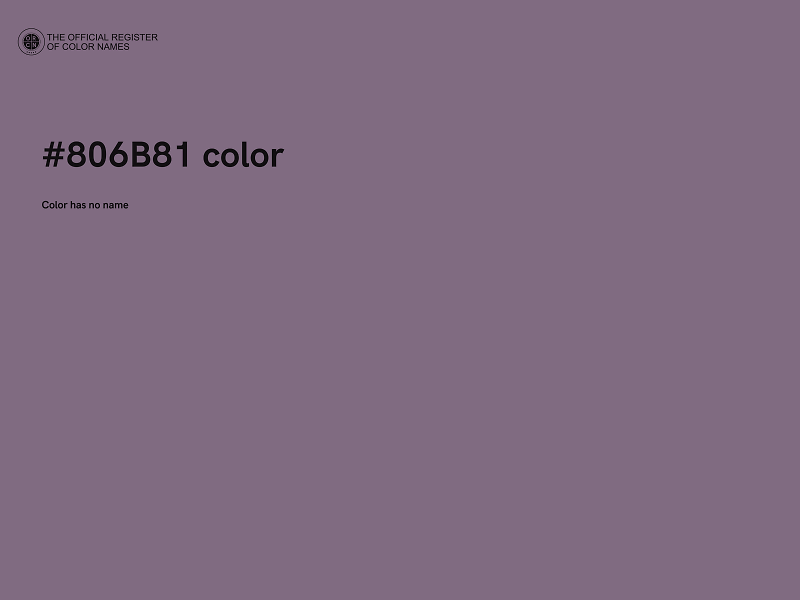 #806B81 color image