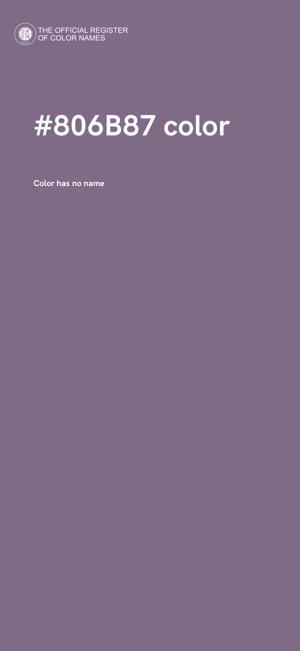 #806B87 color image