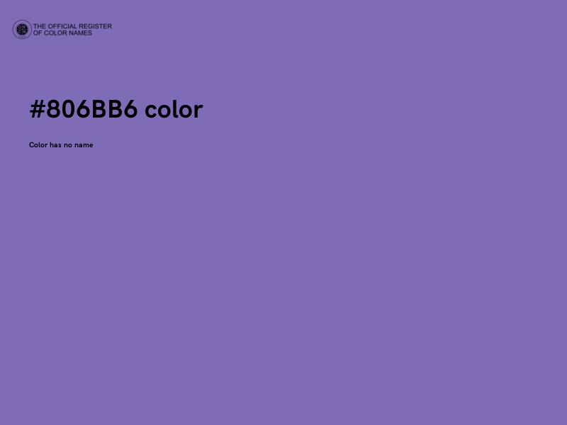 #806BB6 color image