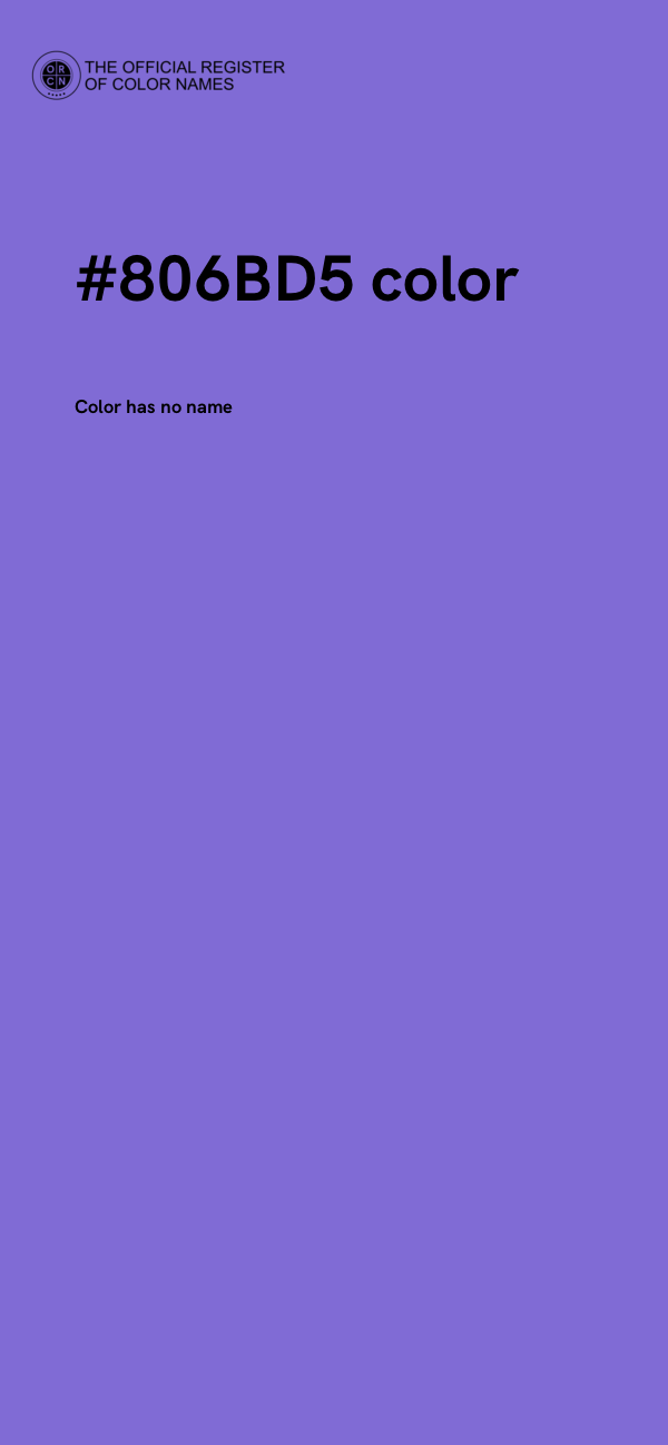 #806BD5 color image