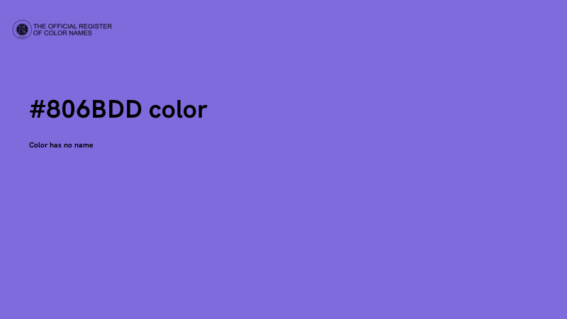 #806BDD color image