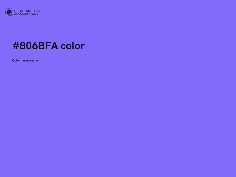 #806BFA color image