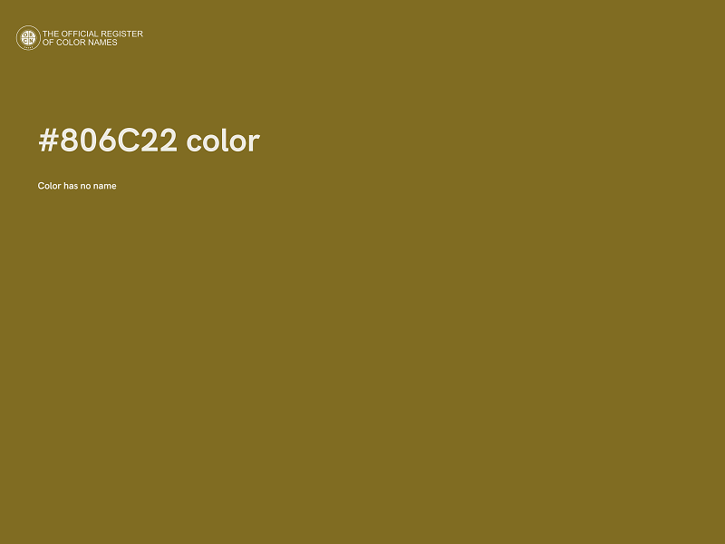 #806C22 color image