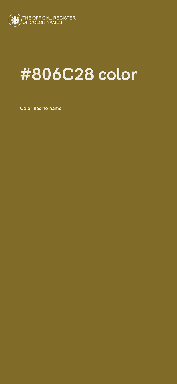 #806C28 color image