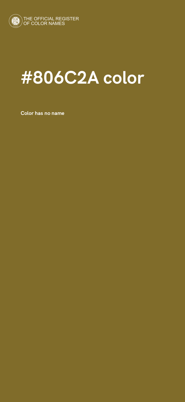 #806C2A color image