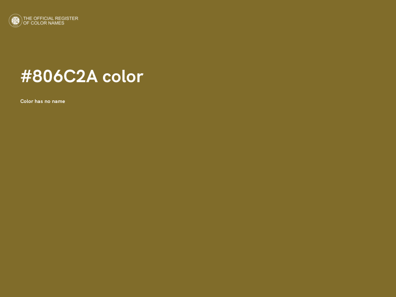 #806C2A color image