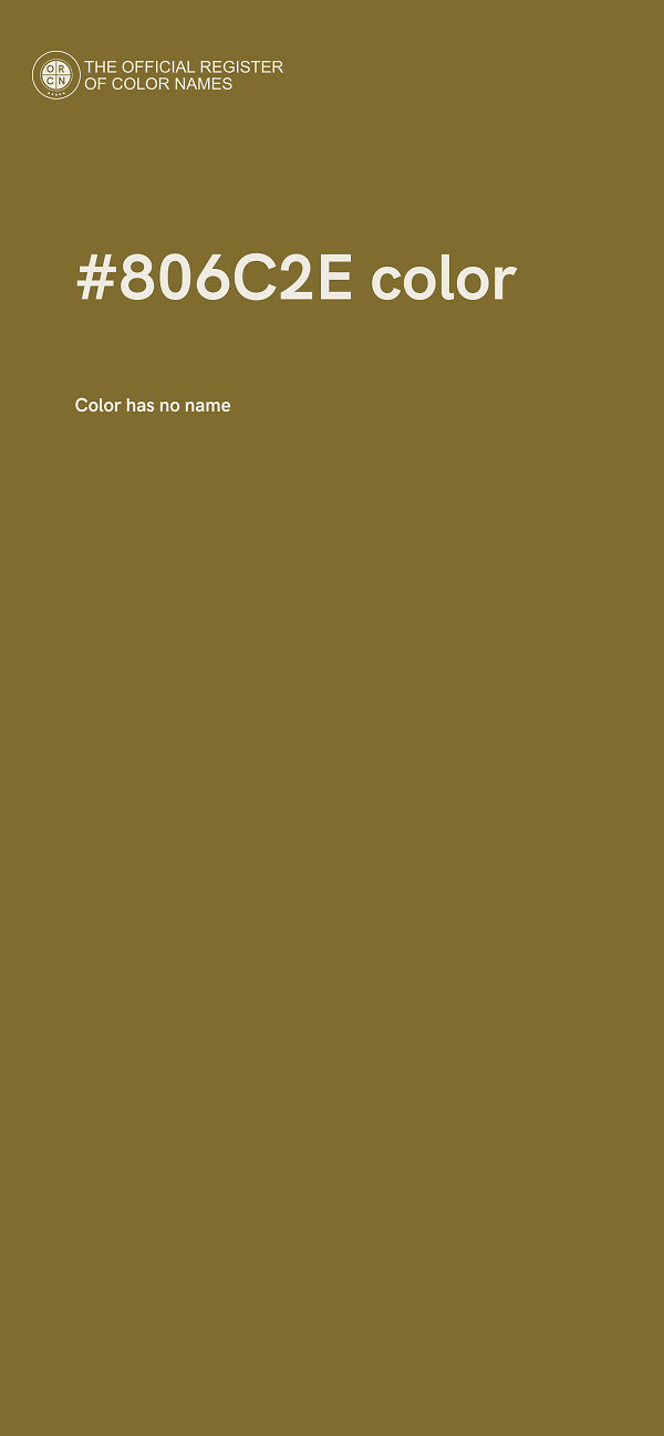 #806C2E color image