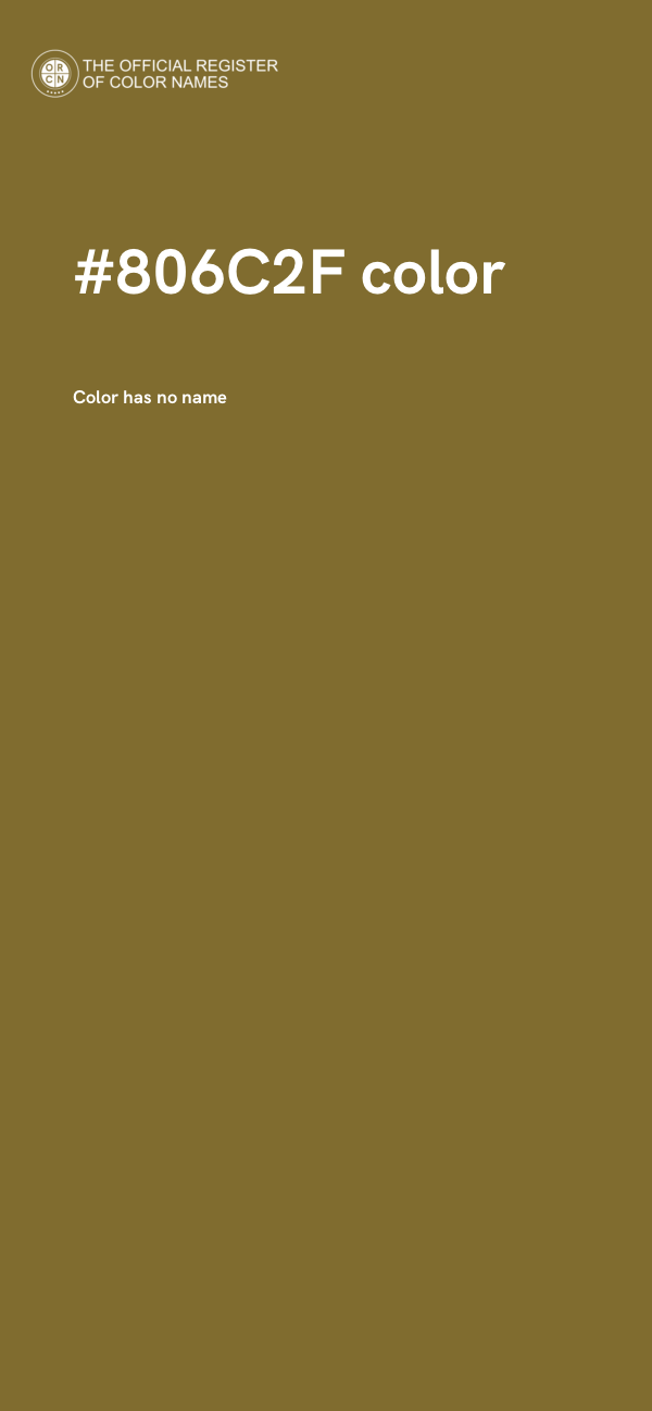 #806C2F color image