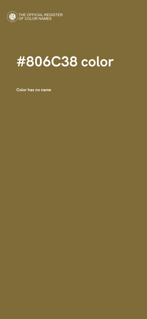 #806C38 color image