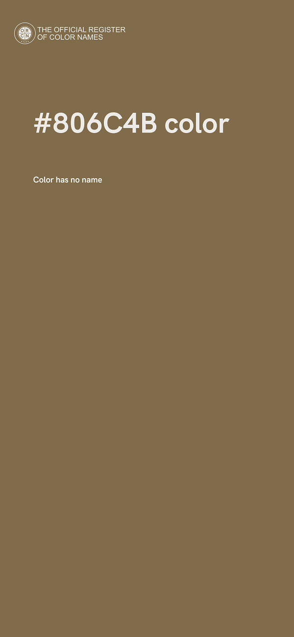 #806C4B color image