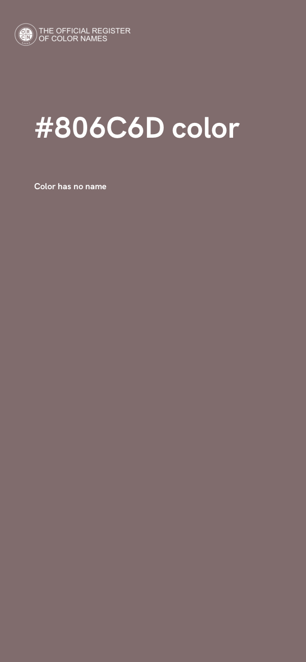 #806C6D color image