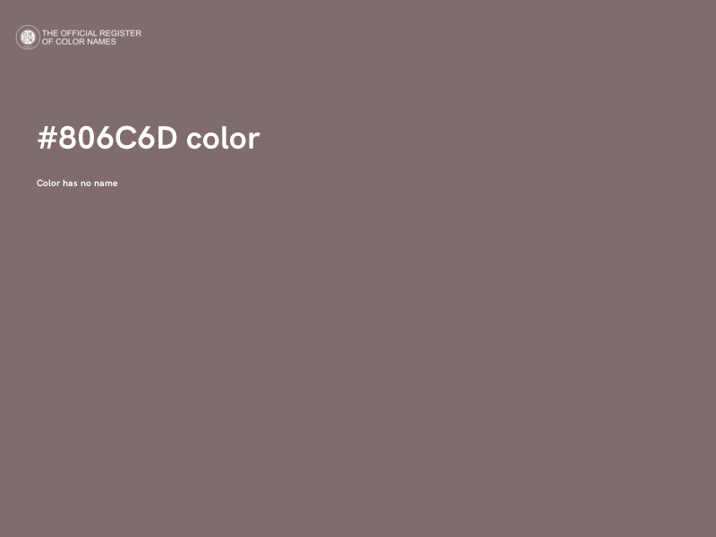 #806C6D color image