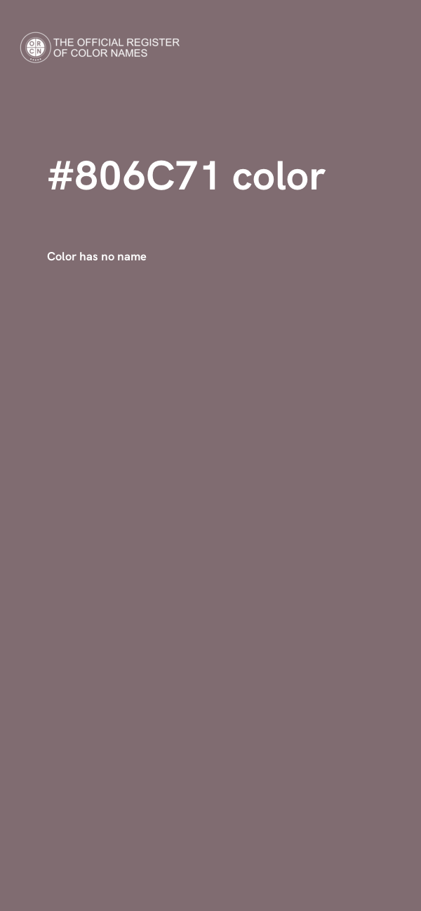 #806C71 color image