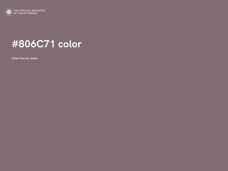 #806C71 color image