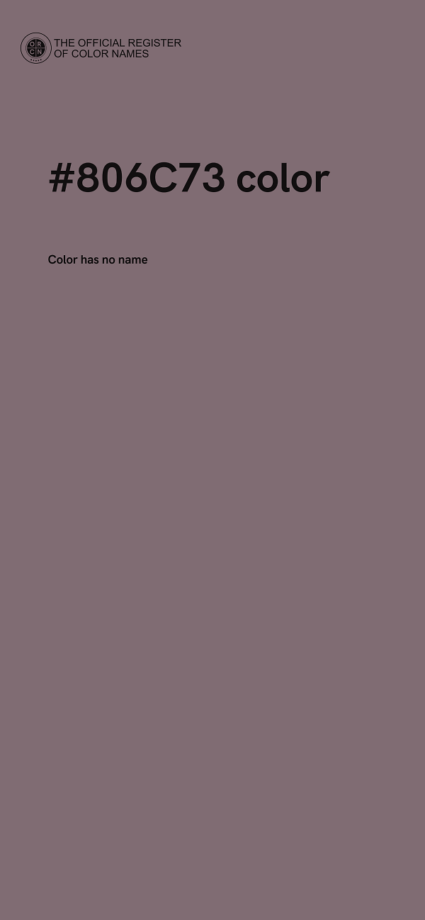 #806C73 color image