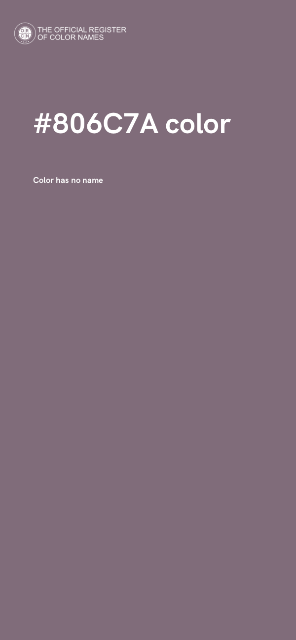 #806C7A color image