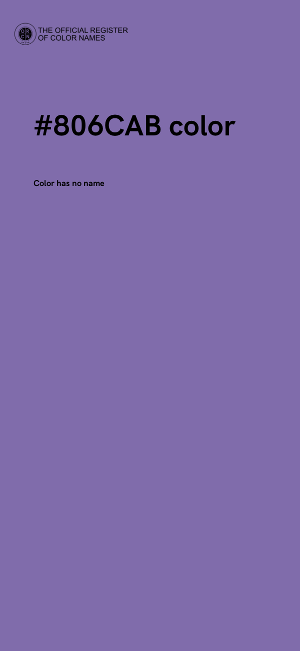 #806CAB color image