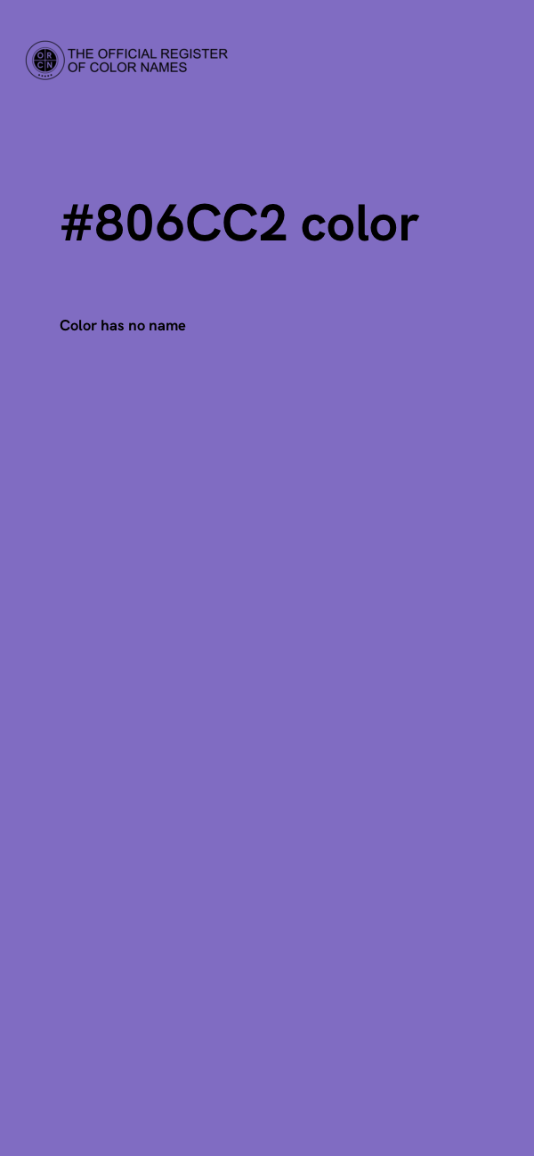 #806CC2 color image