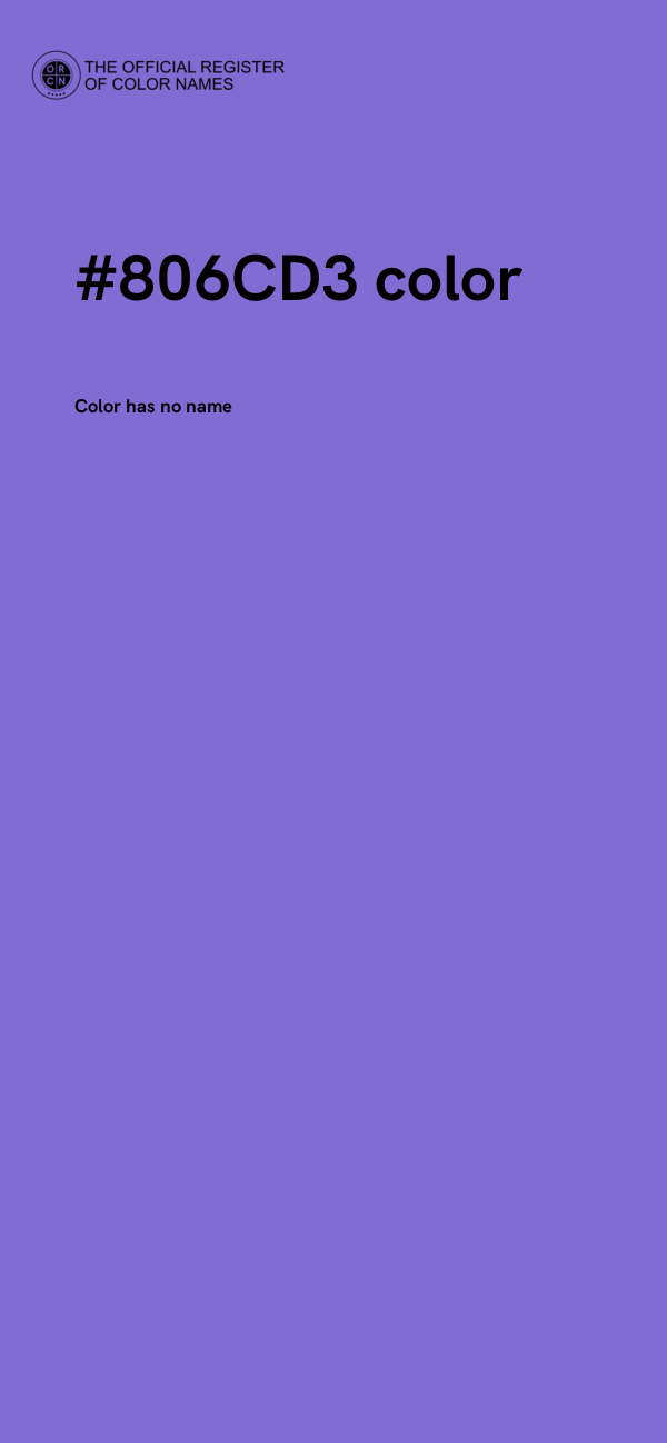 #806CD3 color image