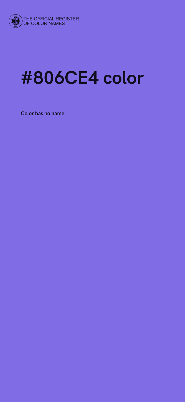 #806CE4 color image