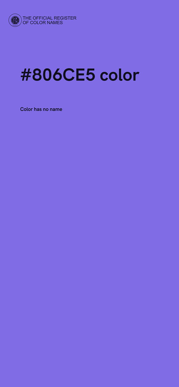#806CE5 color image