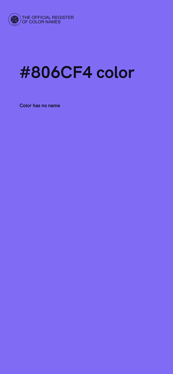 #806CF4 color image