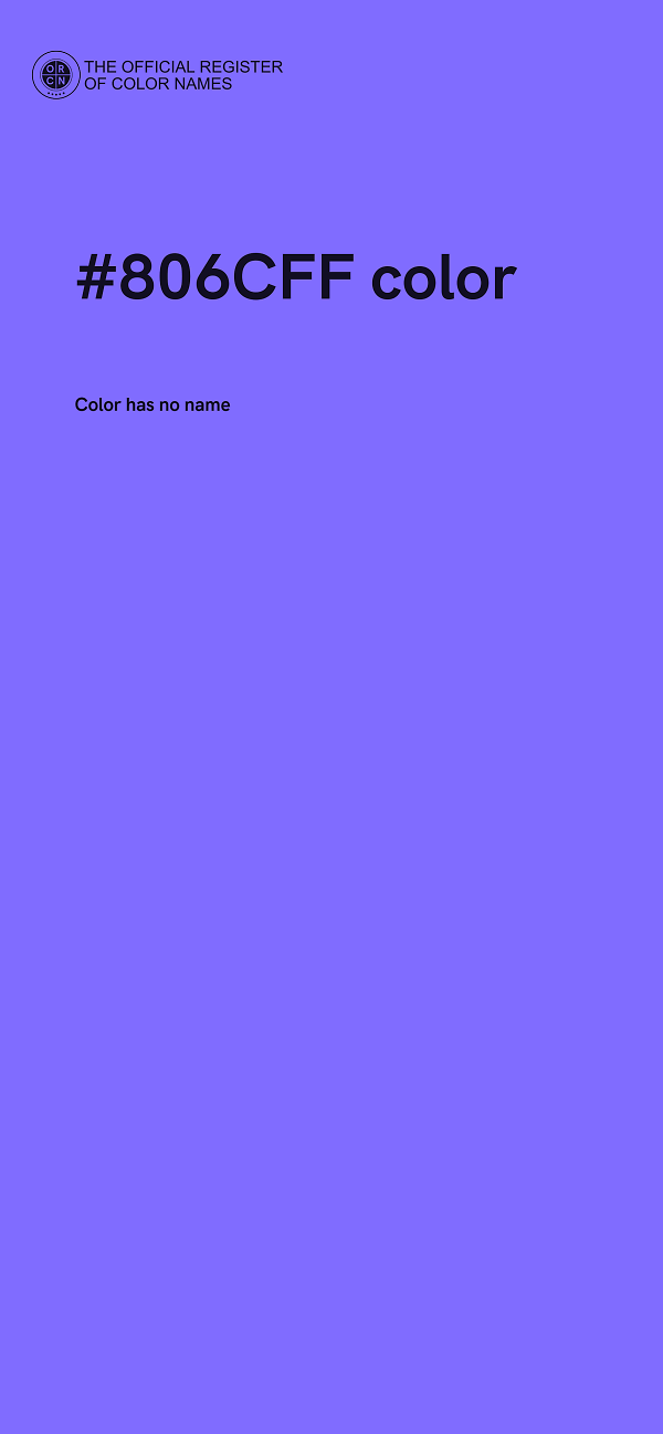 #806CFF color image