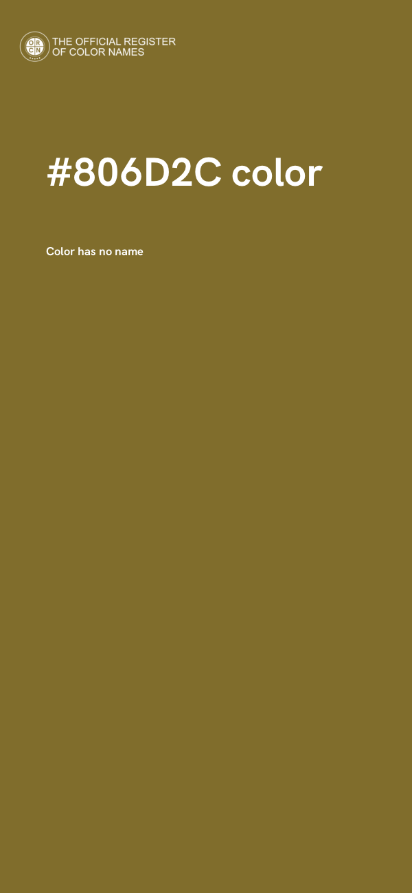 #806D2C color image